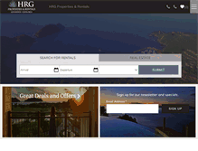 Tablet Screenshot of hrgvacations.com